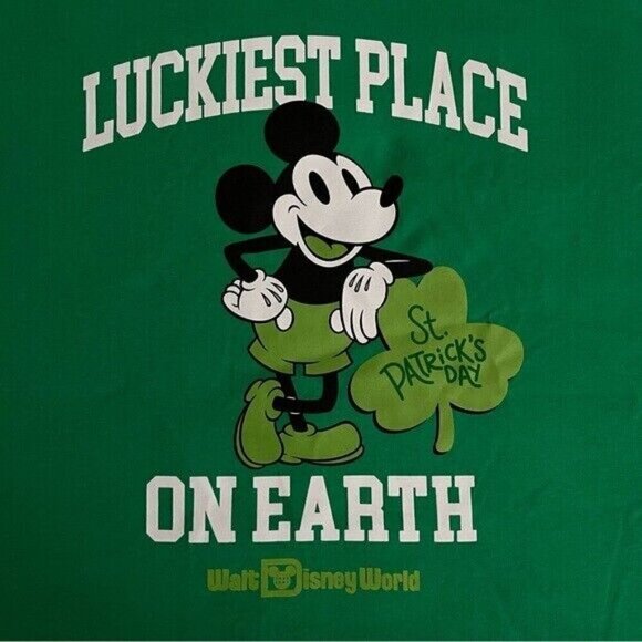 Disney Parks - Walt Disney World "Luckiest Place on Earth" Shirt for Adults - Picture 3 of 3
